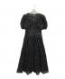 et.UNiVER（エトユニベール）の古着「1056 Bloom noir dress」｜ブラック