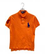 POLO RALPH LAURENポロ・ラルフローレン）の古着「CUSTOM FIT BIG PONNY ポロシャツ」｜オレンジ
