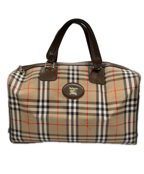Burberry's（バーバリーズ）Burberry's (バーバリーズ) ノバチェックボストンバッグ ベージュの古着・服飾アイテム