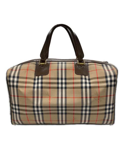 Burberry's（バーバリーズ）Burberry's (バーバリーズ) ノバチェックボストンバッグ ベージュの古着・服飾アイテム