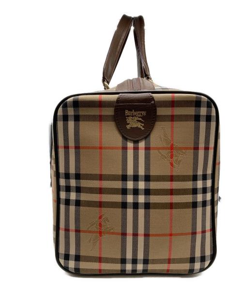 Burberry's（バーバリーズ）Burberry's (バーバリーズ) ノバチェックボストンバッグ ベージュの古着・服飾アイテム