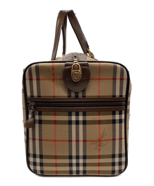 Burberry's（バーバリーズ）Burberry's (バーバリーズ) ノバチェックボストンバッグ ベージュの古着・服飾アイテム