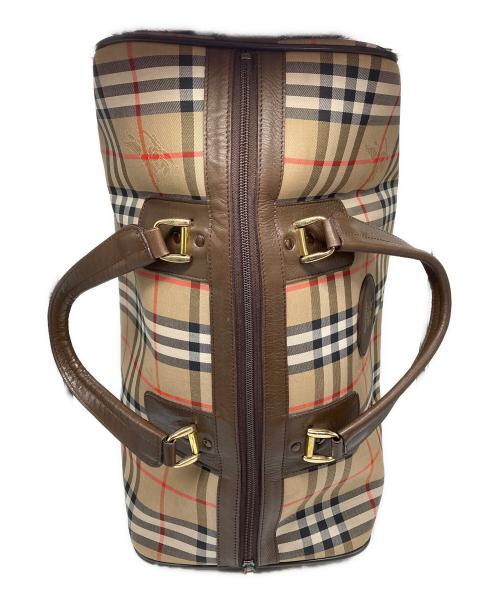 Burberry's（バーバリーズ）Burberry's (バーバリーズ) ノバチェックボストンバッグ ベージュの古着・服飾アイテム