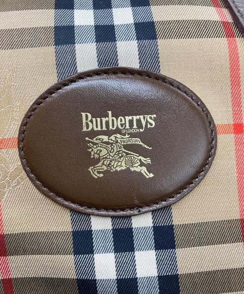 Burberry's（バーバリーズ）Burberry's (バーバリーズ) ノバチェックボストンバッグ ベージュの古着・服飾アイテム