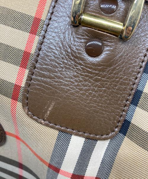Burberry's（バーバリーズ）Burberry's (バーバリーズ) ノバチェックボストンバッグ ベージュの古着・服飾アイテム