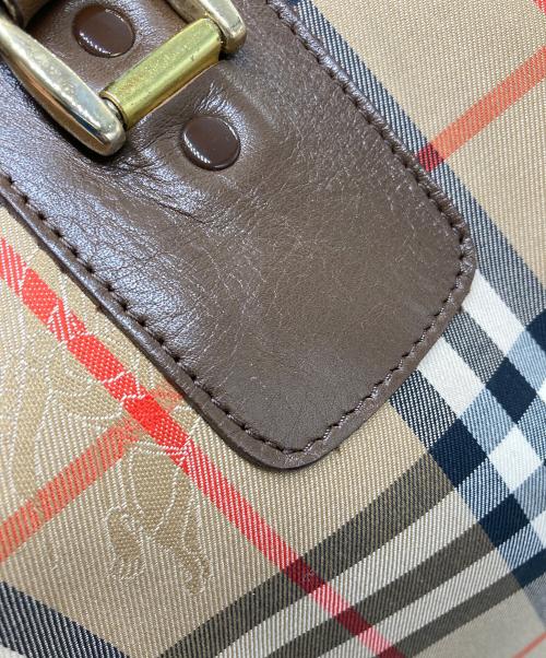 Burberry's（バーバリーズ）Burberry's (バーバリーズ) ノバチェックボストンバッグ ベージュの古着・服飾アイテム