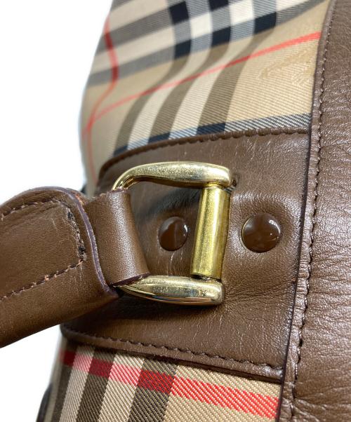Burberry's（バーバリーズ）Burberry's (バーバリーズ) ノバチェックボストンバッグ ベージュの古着・服飾アイテム