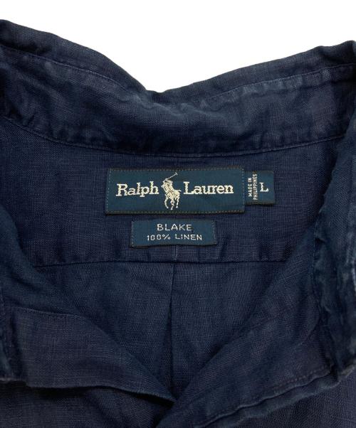 RALPH LAUREN（ラルフローレン）RALPH LAUREN (ラルフローレン) 【古着】リネンシャツ ネイビー サイズ:Lの古着・服飾アイテム