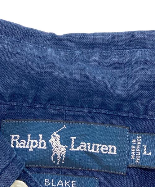 RALPH LAUREN（ラルフローレン）RALPH LAUREN (ラルフローレン) 【古着】リネンシャツ ネイビー サイズ:Lの古着・服飾アイテム