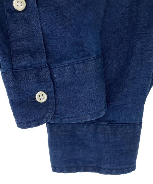 RALPH LAUREN（ラルフローレン）RALPH LAUREN (ラルフローレン) 【古着】リネンシャツ ネイビー サイズ:Lの古着・服飾アイテム