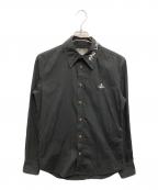 Vivienne Westwood manヴィヴィアン ウェストウッド マン）の古着「Embroidery Classic Shirt」｜ブラック