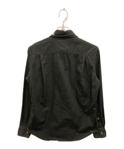 Vivienne Westwood man（ヴィヴィアン ウェストウッド マン）Vivienne Westwood man (ヴィヴィアン ウェストウッド マン) Embroidery Classic Shirt ブラック サイズ:46の古着・服飾アイテム