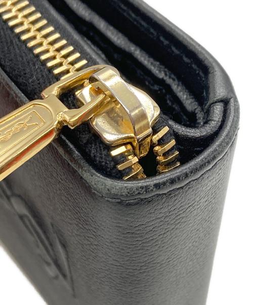 Yves Saint Laurent（イヴサンローラン）Yves Saint Laurent (イヴサンローラン) 2つ折り財布 ブラックの古着・服飾アイテム
