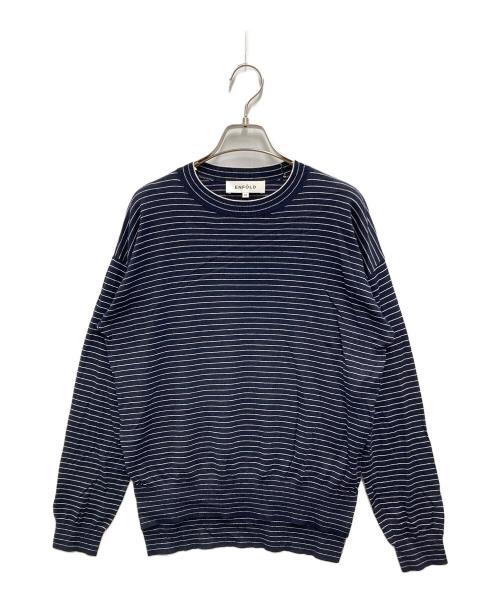 ENFOLD（エンフォルド）ENFOLD (エンフォルド) シルクコットンP.O ネイビー サイズ:SIZE 38の古着・服飾アイテム
