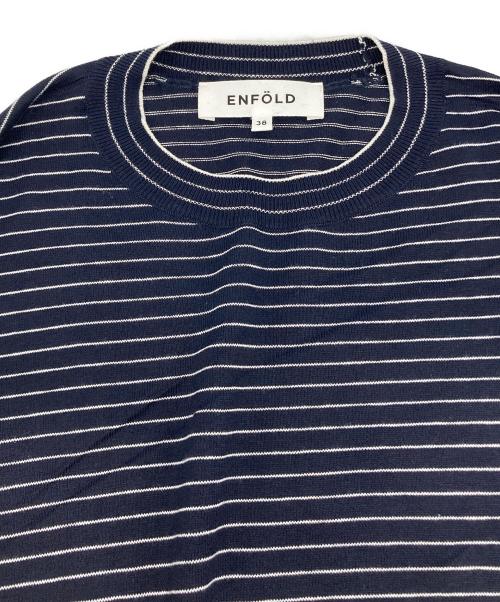 ENFOLD（エンフォルド）ENFOLD (エンフォルド) シルクコットンP.O ネイビー サイズ:SIZE 38の古着・服飾アイテム