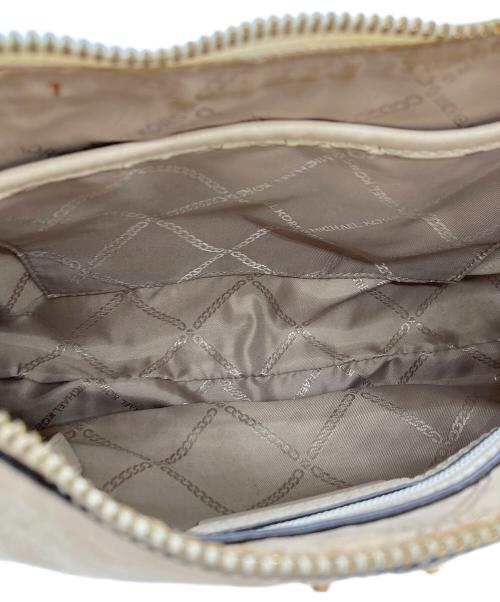 MICHAEL KORS（マイケルコース）MICHAEL KORS (マイケルコース) ASTOR LG POUCHETTE ベージュの古着・服飾アイテム