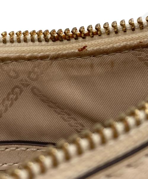 MICHAEL KORS（マイケルコース）MICHAEL KORS (マイケルコース) ASTOR LG POUCHETTE ベージュの古着・服飾アイテム