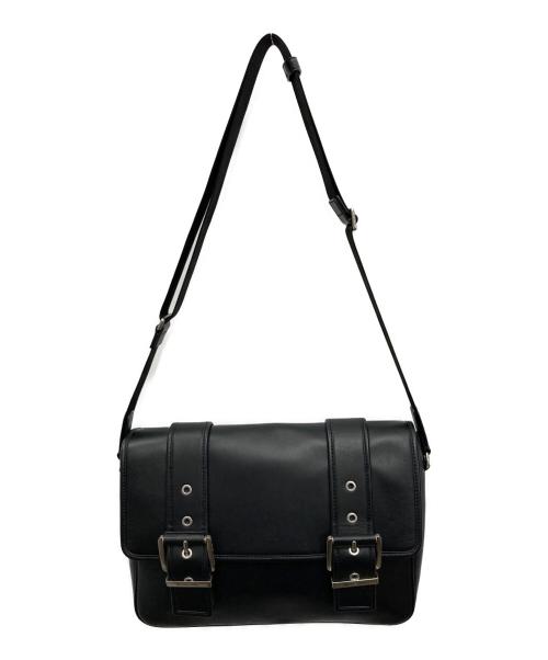 MICHAEL KORS（マイケルコース）MICHAEL KORS (マイケルコース) コルビー レザー メッセンジャーバッグ ブラックの古着・服飾アイテム