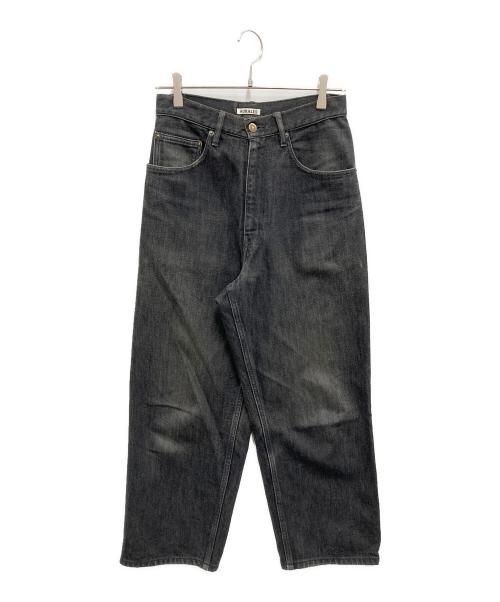 AURALEE（オーラリー）AURALEE (オーラリー) HARD-TWIST-DENIM-WIDE ブラック サイズ:30の古着・服飾アイテム