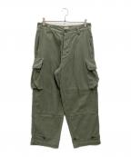 goldゴールド）の古着「LIGHT BACKSATIN M-47 CARGO PANTS」｜カーキ