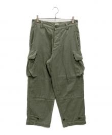 gold（ゴールド）の古着「LIGHT BACKSATIN M-47 CARGO PANTS」｜カーキ