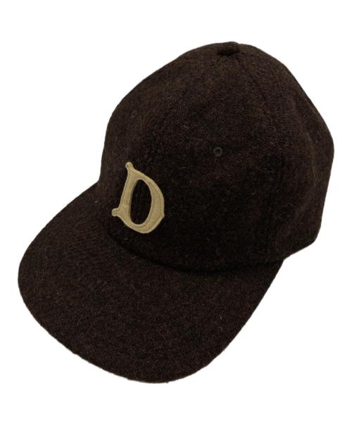 THE H.W.DOG&CO.（エイチダブリュードッグアンドコー）THE H.W.DOG&CO. (エイチダブリュードッグアンドコー) ウールロゴキャップ ブラウンの古着・服飾アイテム