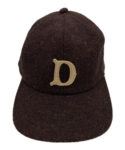 THE H.W.DOG&CO.（エイチダブリュードッグアンドコー）THE H.W.DOG&CO. (エイチダブリュードッグアンドコー) ウールロゴキャップ ブラウンの古着・服飾アイテム