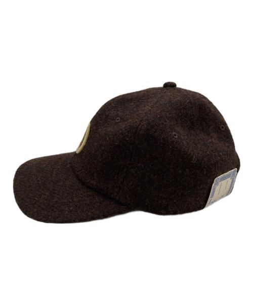 THE H.W.DOG&CO.（エイチダブリュードッグアンドコー）THE H.W.DOG&CO. (エイチダブリュードッグアンドコー) ウールロゴキャップ ブラウンの古着・服飾アイテム