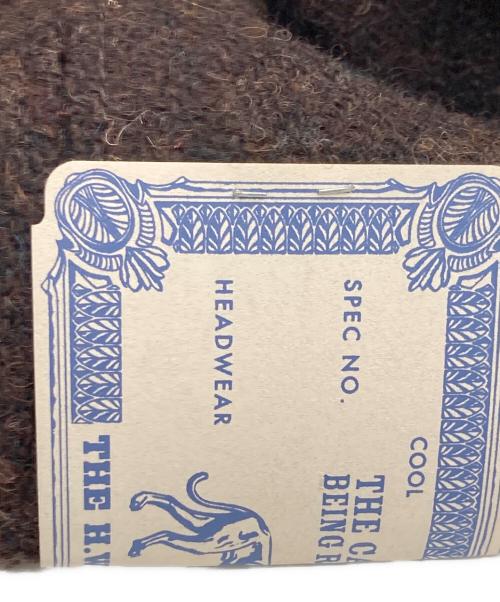 THE H.W.DOG&CO.（エイチダブリュードッグアンドコー）THE H.W.DOG&CO. (エイチダブリュードッグアンドコー) ウールロゴキャップ ブラウンの古着・服飾アイテム