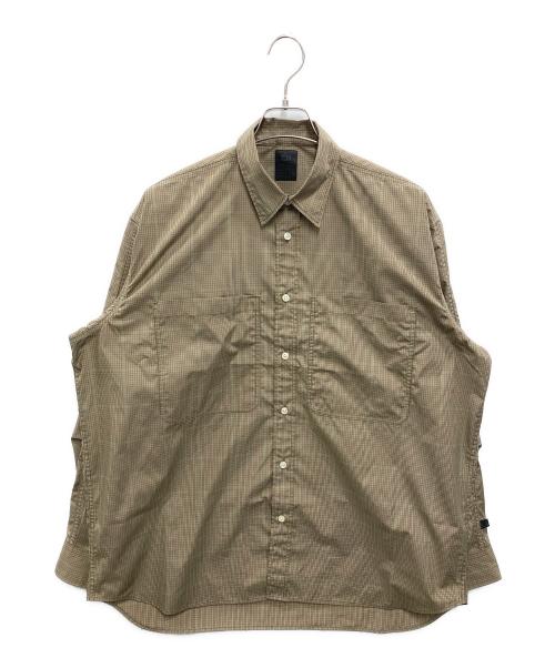 DAIWA PIER39（ダイワ ピア39）DAIWA PIER39 (ダイワ ピア39) TECH WORK SHIRTS L/S GUN CLUB PLAIDS ブラウン サイズ:Mの古着・服飾アイテム
