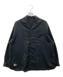 FreshService（フレッシュサービス）の古着「COOLFIBER OPEN COLLAR L/S SHIRT」｜ブラック
