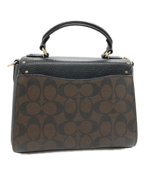 COACH（コーチ）COACH (コーチ) サッチェルカラーブロック2WAYバッグ ブラウンの古着・服飾アイテム