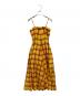 DELIY (デリー) cotton madras check ドレス オレンジ：8000円