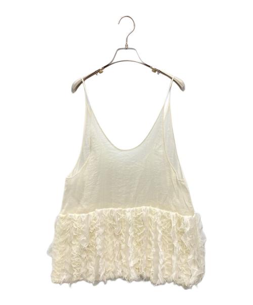 IENA LA BOUCLE（イエナ ラ ブークル）IENA LA BOUCLE (イエナ ラ ブークル) フリルチュニック アイボリー サイズ:FREEの古着・服飾アイテム