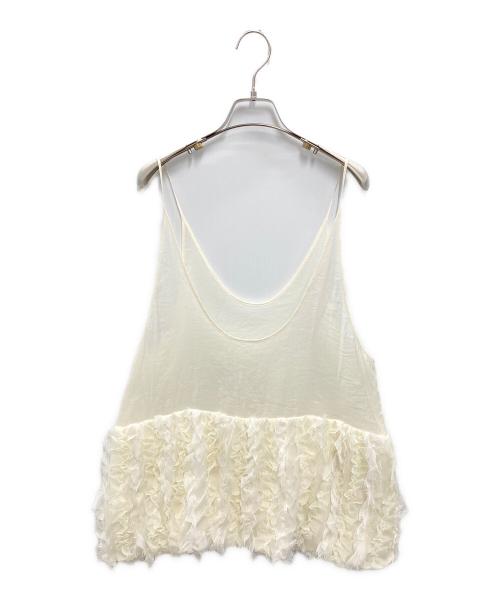 IENA LA BOUCLE（イエナ ラ ブークル）IENA LA BOUCLE (イエナ ラ ブークル) フリルチュニック アイボリー サイズ:FREEの古着・服飾アイテム