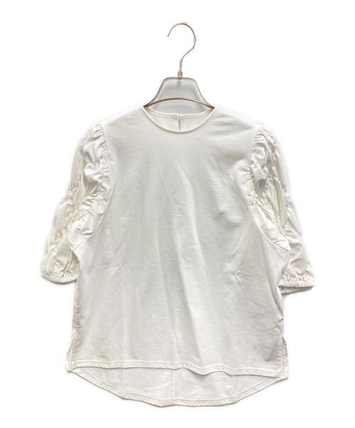 ELLA（エラ）eLLa (エラ) sleeve shirring T ホワイト サイズ:FREE 未使用品の古着・服飾アイテム