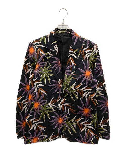 WACKO MARIA（ワコマリア）WACKO MARIA (ワコマリア) 花柄 テーラードジャケット ブラック サイズ:Mの古着・服飾アイテム