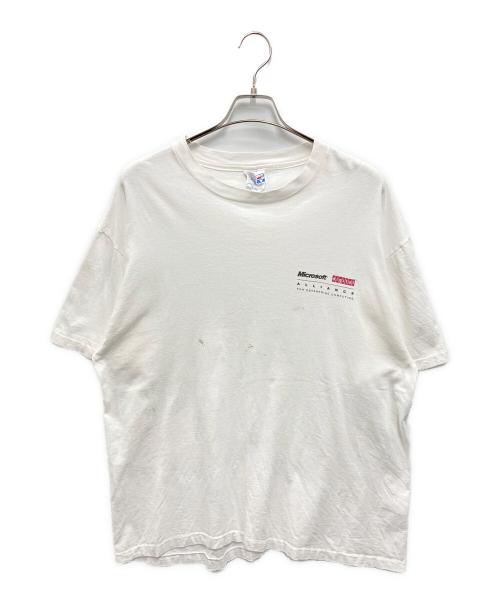 Hanes（ヘインズ）Hanes (ヘインズ) 【古着】企業プリントTシャツ ホワイト サイズ:XLの古着・服飾アイテム