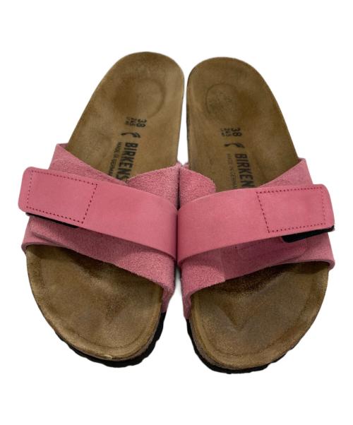 BIRKENSTOCK（ビルケンシュトック）BIRKENSTOCK (ビルケンシュトック) Oita サンダル ベージュ×ピンク サイズ:24.5cmの古着・服飾アイテム