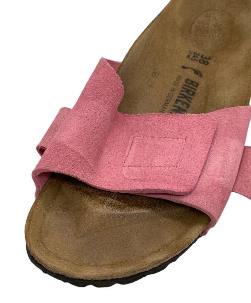 BIRKENSTOCK（ビルケンシュトック）BIRKENSTOCK (ビルケンシュトック) Oita サンダル ベージュ×ピンク サイズ:24.5cmの古着・服飾アイテム