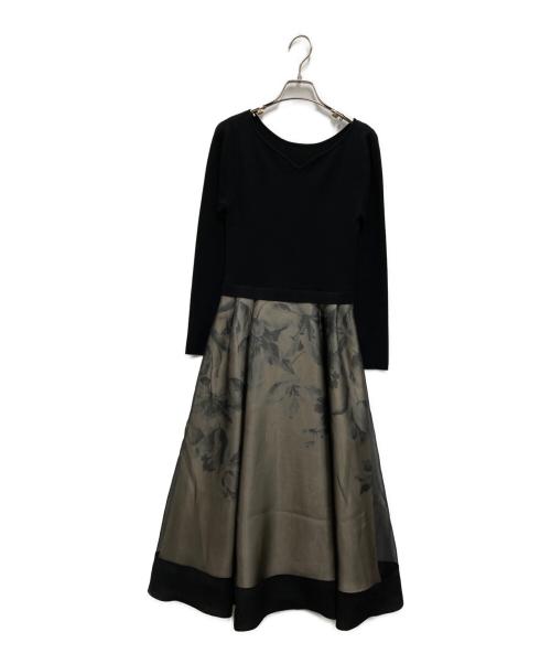 CELFORD（セルフォード）CELFORD (セルフォード) タートルケープ付きドッキングワンピース ブラック サイズ:SIZE 36の古着・服飾アイテム