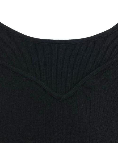 CELFORD（セルフォード）CELFORD (セルフォード) タートルケープ付きドッキングワンピース ブラック サイズ:SIZE 36の古着・服飾アイテム