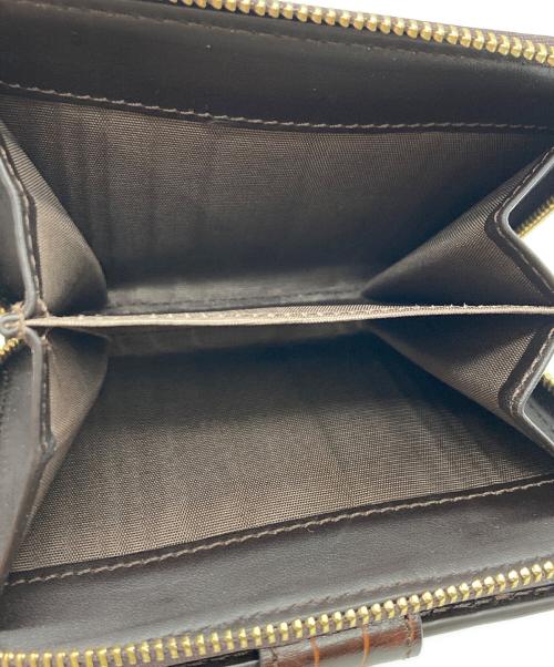 CELINE（セリーヌ）CELINE (セリーヌ) マカダム柄 二つ折り財布 ブラウンの古着・服飾アイテム