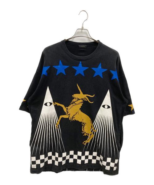 UNDERCOVER（アンダーカバー）UNDERCOVER (アンダーカバー) ユニコーンビックTシャツ ブラック サイズ:2の古着・服飾アイテム