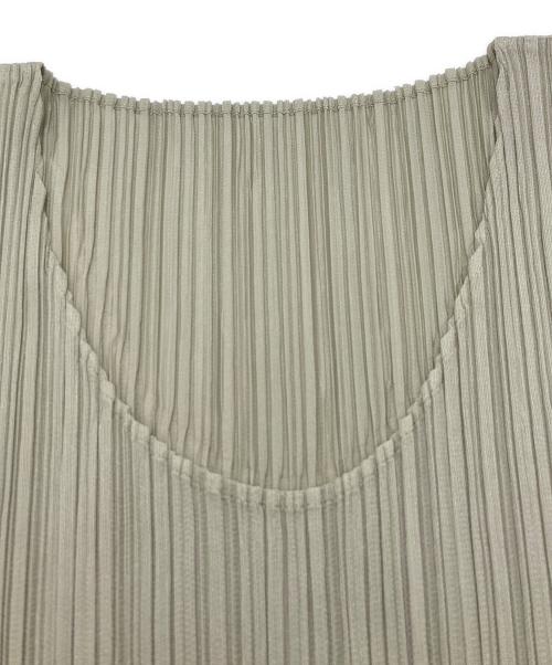 PLEATS PLEASE（プリーツプリーズ）PLEATS PLEASE (プリーツプリーズ) ノースリーブプリーツワンピース グリーン サイズ:4の古着・服飾アイテム