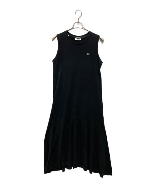 LACOSTE（ラコステ）LACOSTE (ラコステ) B:MING by BEAMS (ビーミングバイビームス) 別注鹿の子ノースリーブワンピース ブラック サイズ:SIZE 36の古着・服飾アイテム