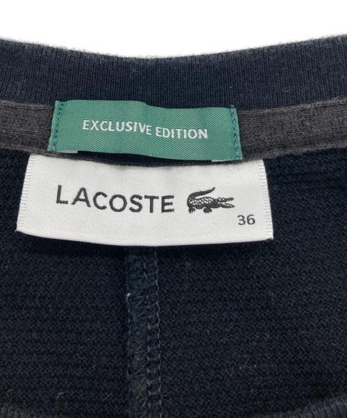 LACOSTE（ラコステ）LACOSTE (ラコステ) B:MING by BEAMS (ビーミングバイビームス) 別注鹿の子ノースリーブワンピース ブラック サイズ:SIZE 36の古着・服飾アイテム