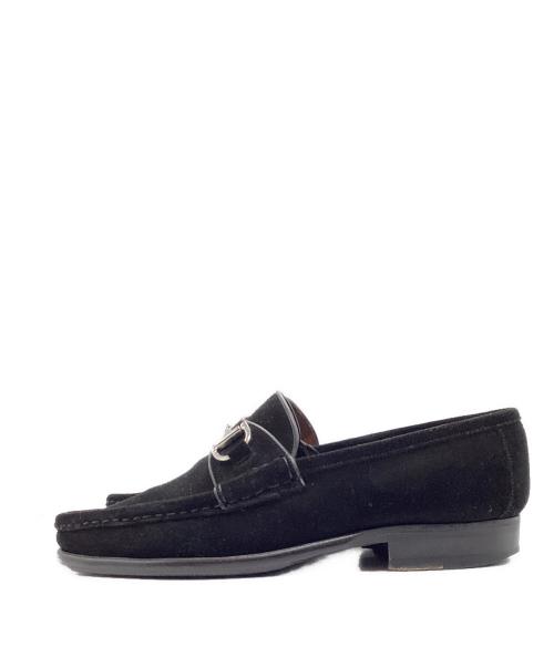 ENZO BONAFE（エンツォボナフェ）ENZO BONAFE (エンツォボナフェ) スエード Bit Loafer ブラック サイズ:7の古着・服飾アイテム
