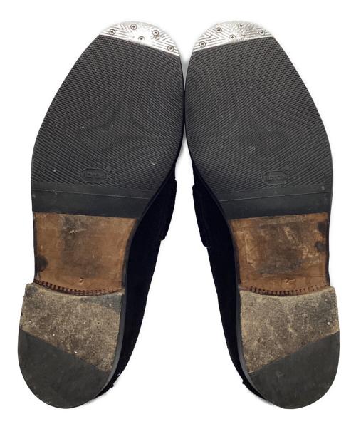 ENZO BONAFE（エンツォボナフェ）ENZO BONAFE (エンツォボナフェ) スエード Bit Loafer ブラック サイズ:7の古着・服飾アイテム