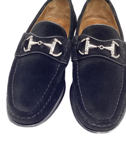 ENZO BONAFE（エンツォボナフェ）ENZO BONAFE (エンツォボナフェ) スエード Bit Loafer ブラック サイズ:7の古着・服飾アイテム